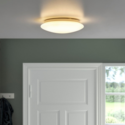 IKEA BARLAST  (ИКЕА БАРЛАСТ)  -  Лампа потолочная/настенная LED - белый 25 см