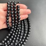 Бусины шунгит имитация шар гладкий 8 мм