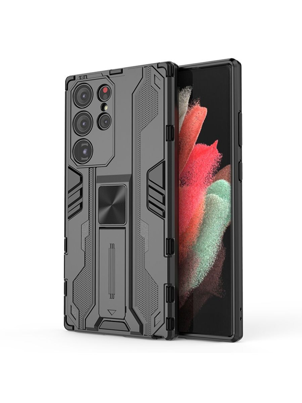Противоударный чехол с подставкой Transformer для Samsung Galaxy S23 Ultra