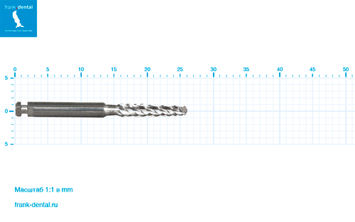 Бор твердосплавный Frank Dental типа RA - C.166A.021.RAL