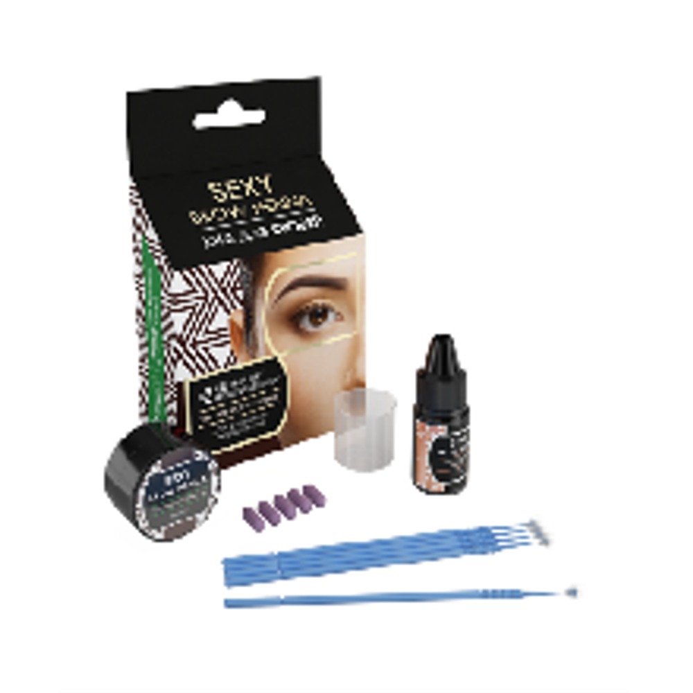 Набор хны для бровей Sexy Brow Henna Черный (5капсул)