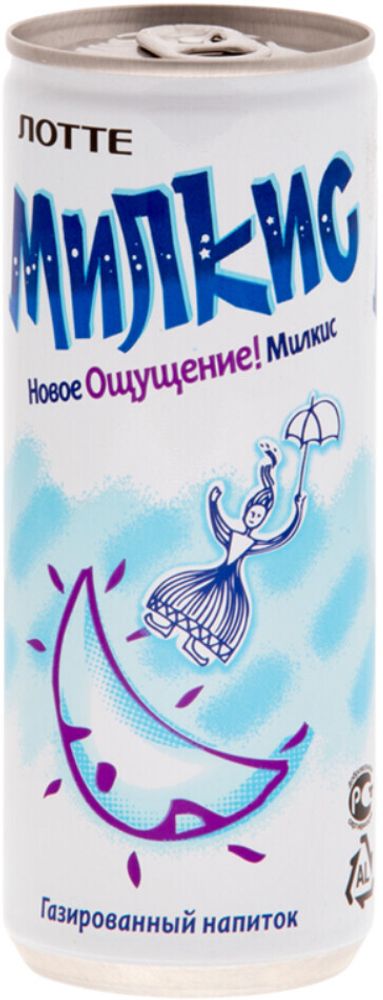 Газированный напиток Лотте Милкис Оригинал / Lotte Milkis Original 0.25 - банка