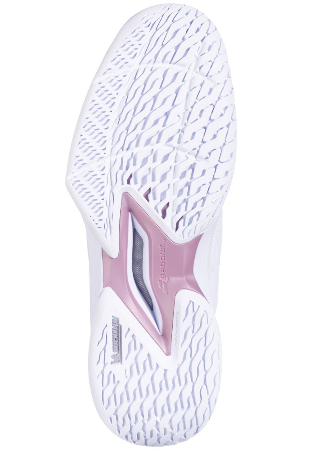 Женские теннисные кроссовки Babolat Jet Tere 2 All Court - white/gold pink