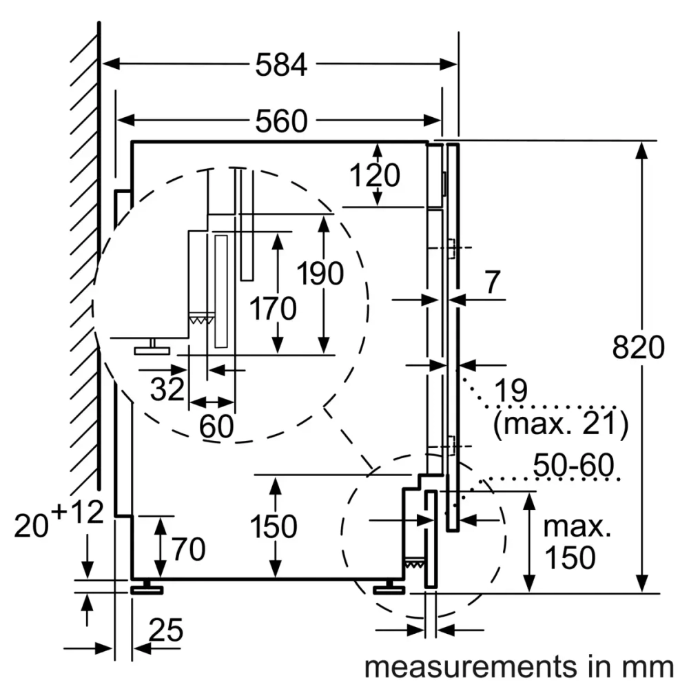 Встраиваемая стирально-сушильная машина Bosch WKD28543EU