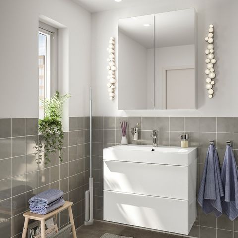 Швабра IKEA PEPPRIG (ПЕППРИГ), Серый, 12х37 см