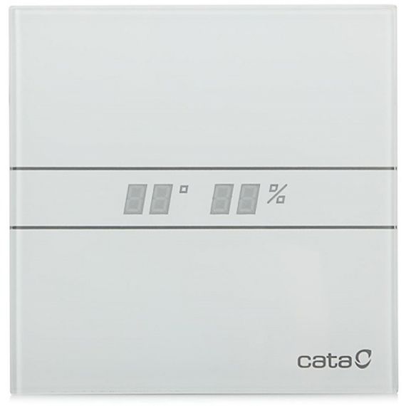 Накладной вентилятор Cata E 120 GTH (Таймер, датчик влажности, термометр, дисплей) + обратный клапан
