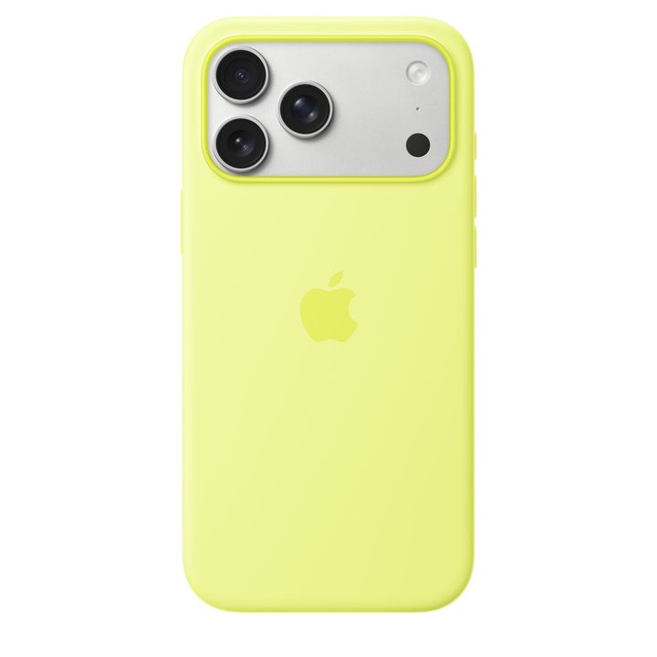 Защитный чехол Apple Silicone Case с MagSafe для iPhone 17 Pro Max Neon Yellow