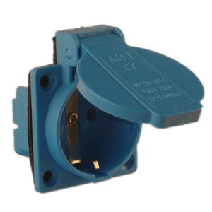 Розетка панельная  SQ0606-0001  РП10-3. скрытая. с крышкой. 2P+PE. 16A. 220B. IP44  TDM