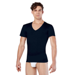 Мужская футболка с V-образным вырезом Doreanse Cotton Premium (Размер: XXL) (Цвет: темно-синий)
