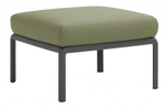 Пуф пластиковый с подушкой Nardi Komodo Pouf, антрацит, джунгли
