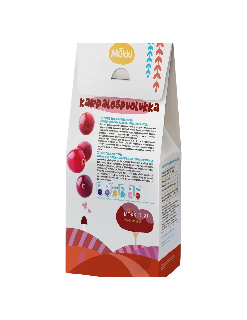 Granola Crunch брусника  - клюква - солод 300г