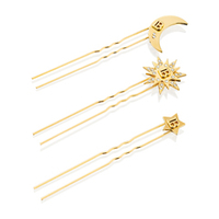 Balmain Hair Couture Набор Заколки-шпильки 3 шт цвет золото Limited Edition Pin Set Gold C4 25