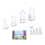Набор стеклянных плагов 8, 10, 11, 12см b-Vibe Anal Dilators Set BV-037