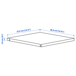 IKEA ALTARLIDEN  (ИКЕА АЛТАРЛИДЕН)  -  Полка - белая 40x42 см