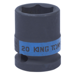 KING TONY (453520M) Головка торцевая ударная шестигранная 1/2", 20 мм