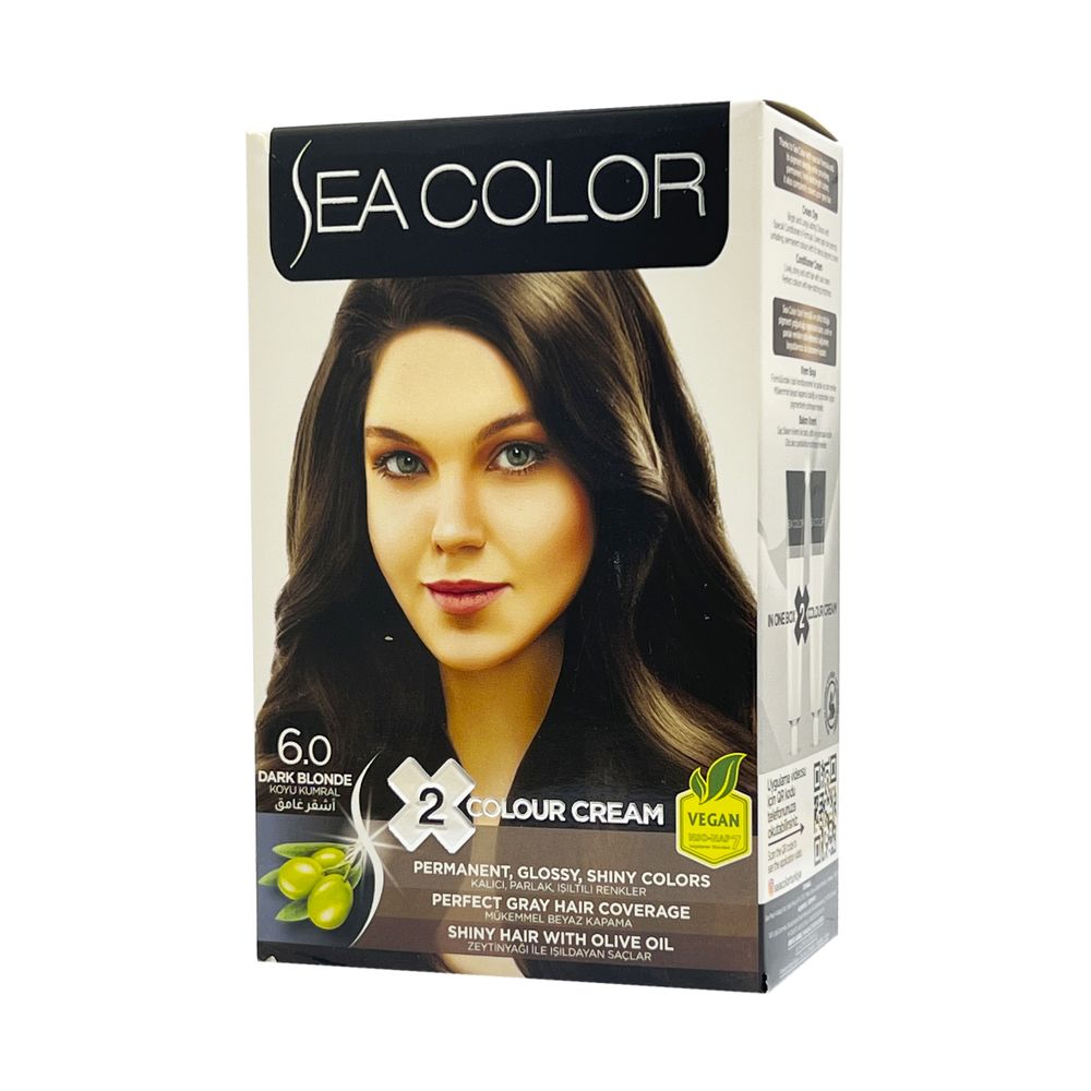 Краска для волос Sea Color Hair Dve Kit 6,0 Шатен