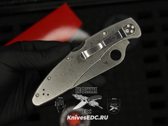 Складной нож Spyderco Police C07S c клинком из стали VG-10, рукоять Stainless Steel (разборный)
