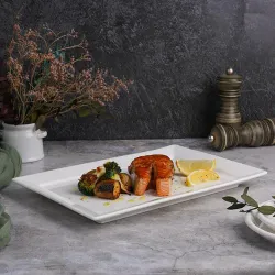 Блюдо прямоугольное 30*20 см h2,5 см белое фарфор P.L. Proff Cuisine [4]