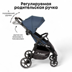 Коляска детская прогулочная BubaGo арт.BG 137-1 MODEL BASS Light color/ цвет Blue /Синий