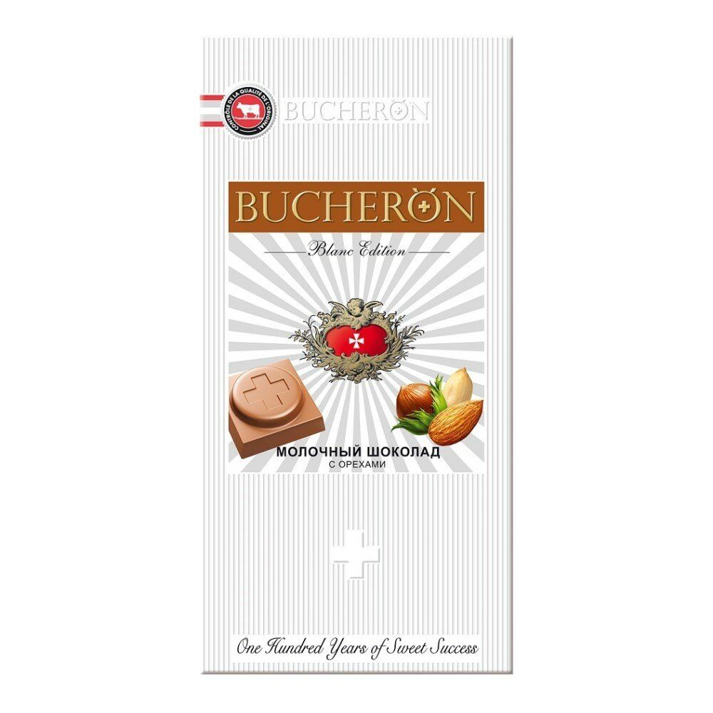 Шоколад Бушерон Blanc Edition молочный миланская карамель 85г