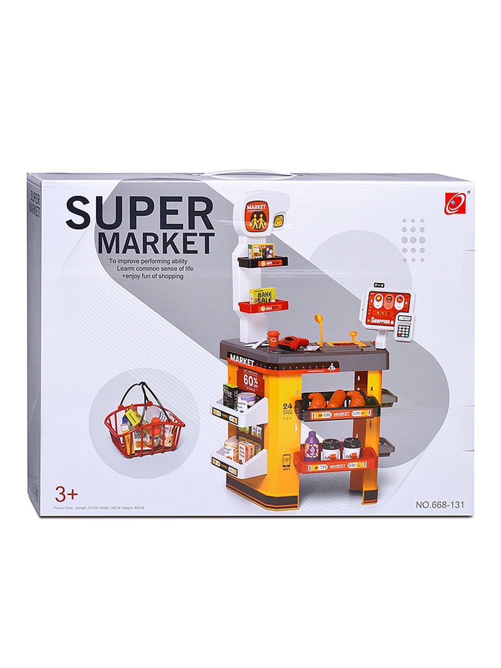Игровой набор супермаркет Мой магазин 52 предмета (668-131)