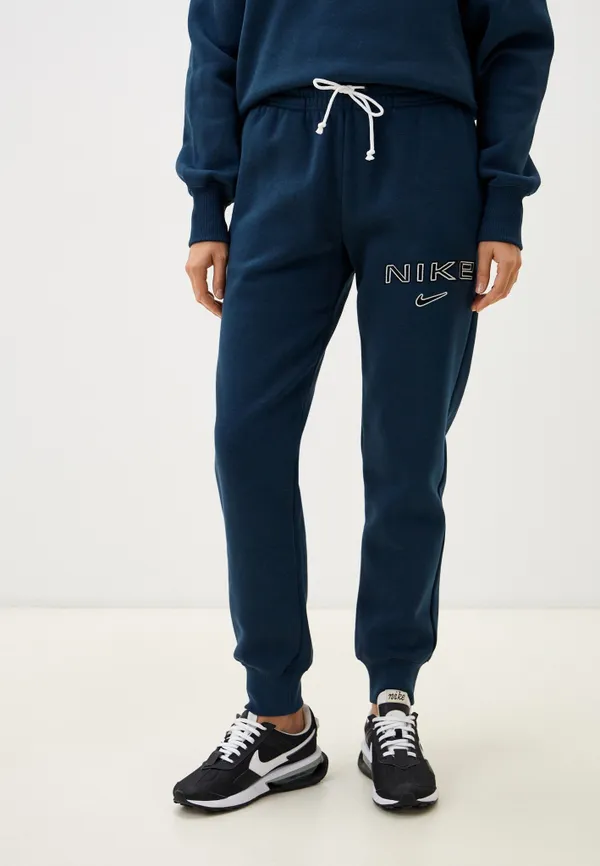 Брюки спортивные женские NIKE W NSW PHNX FLC MR STD LOGO PNT