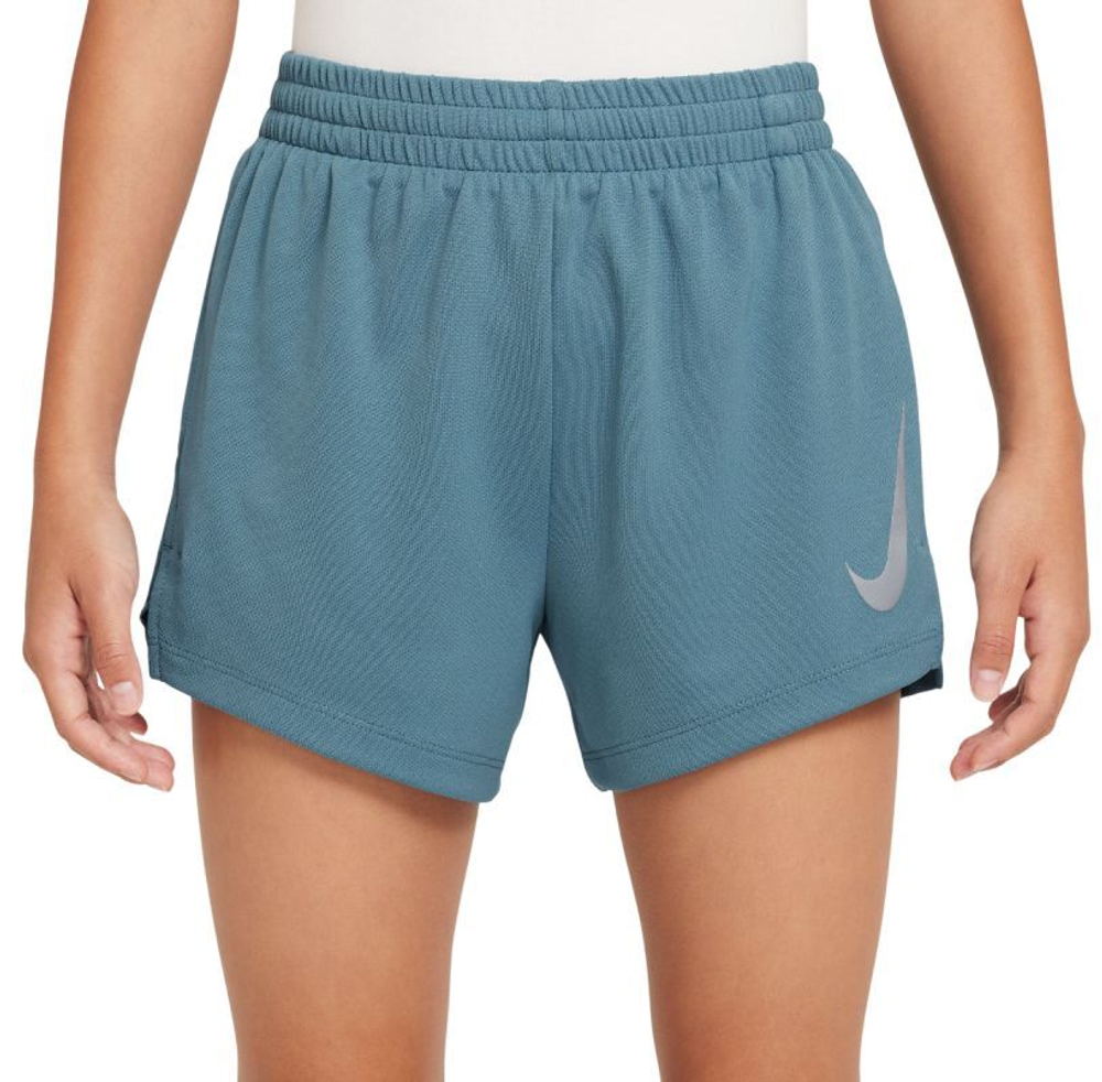 Шорты для мальчика теннисные Nike Boys Multi Dri-FIT Split - дымчатый синий/черный