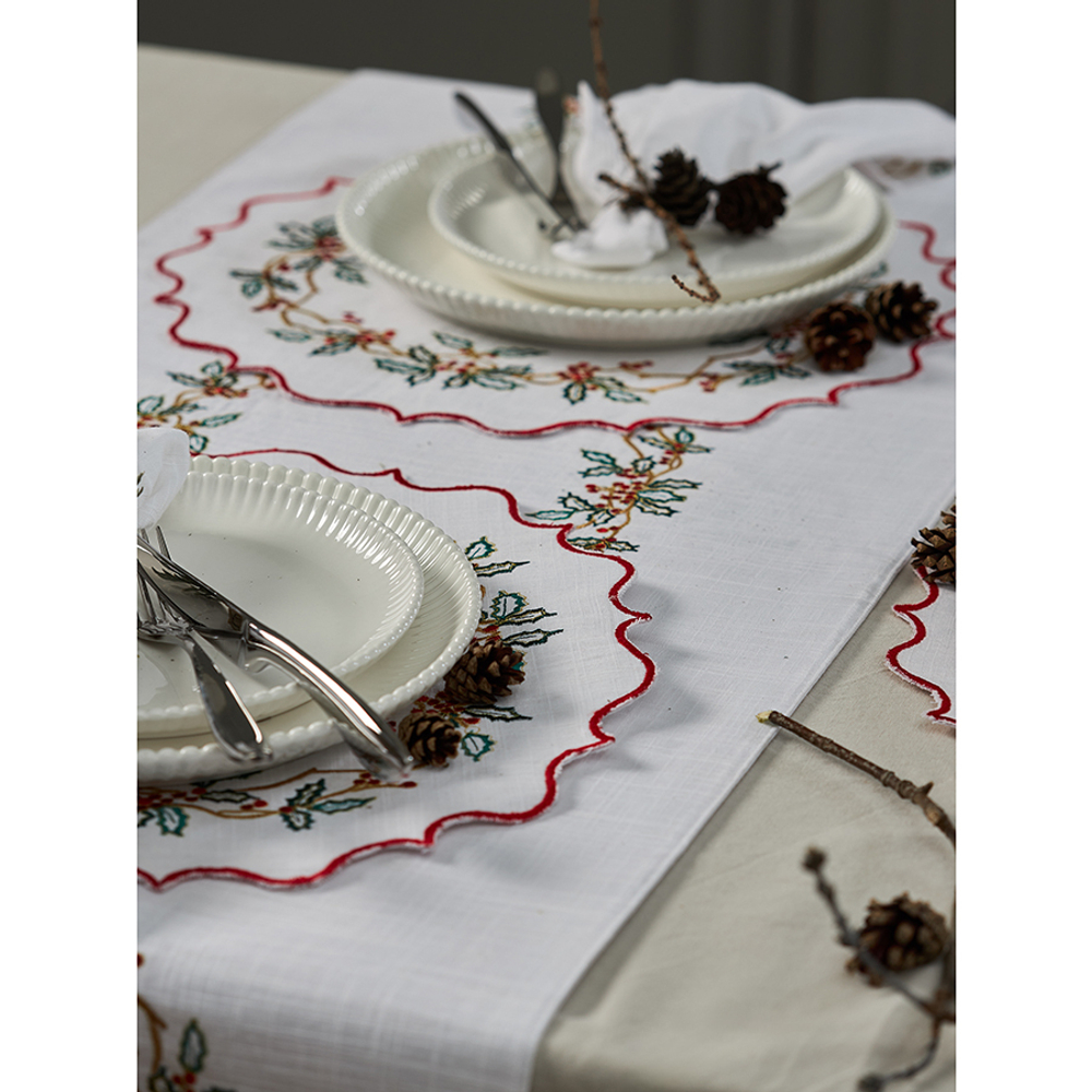 Набор салфеток под приборы 2шт 38см Tkano Festive wreath New Year Essential
