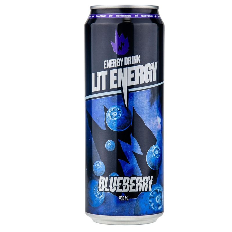 Энергетик Lit Energy energy drink Blueberry 0,45 л/ж/б 12 ж/б/упак