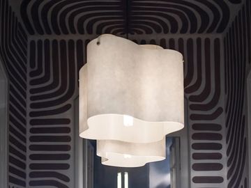Baxter Nuvola 65 Suspension Lamp H 40, Satin Brass