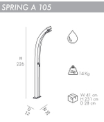 Душ уличный Arkema Spring A 105