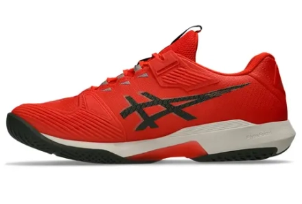 Мужские теннисные кроссовки Asics Solution Speed FF 4 - cherry tomato/vintage khaki