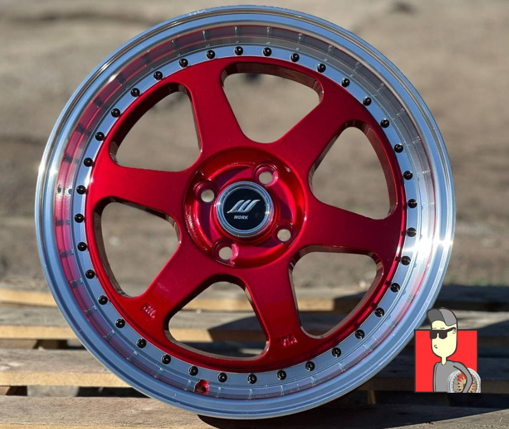 Комплект дисков Work Candy Red 17x7.5 et38 4x100