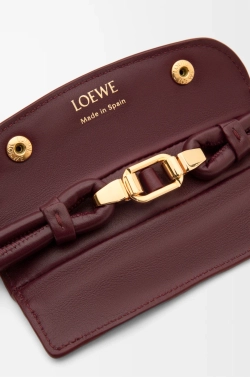 Loewe Большая сумка Madrid из мягкой телячьей кожи, бургунди