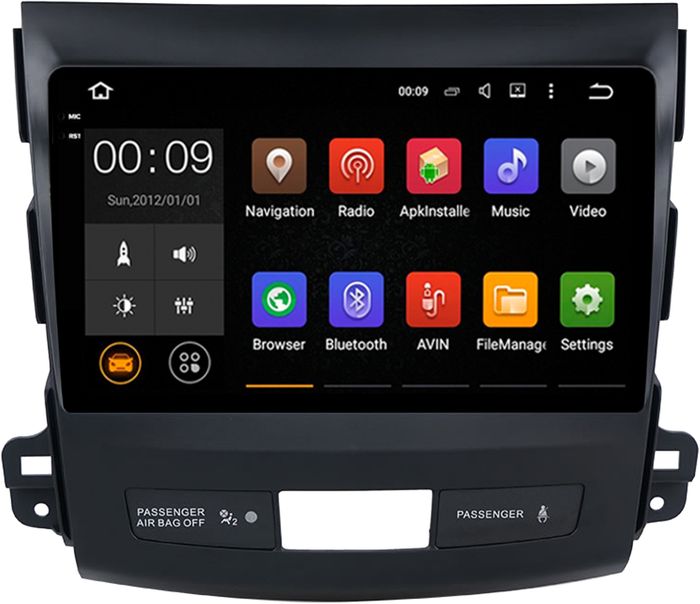 Магнитола для Mitsubishi Outlander XL, Peugeot 4007, Citroen C-Crosser - AIROC 2K RX-2606 Android 13, Быстрая, QLed+2K, CarPlay, SIM-слот