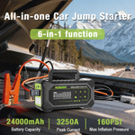 Устройство пусковое портативное бустер Yesper 24000mAh 88.8Wh 3250A Model: Almighty M8 Pro