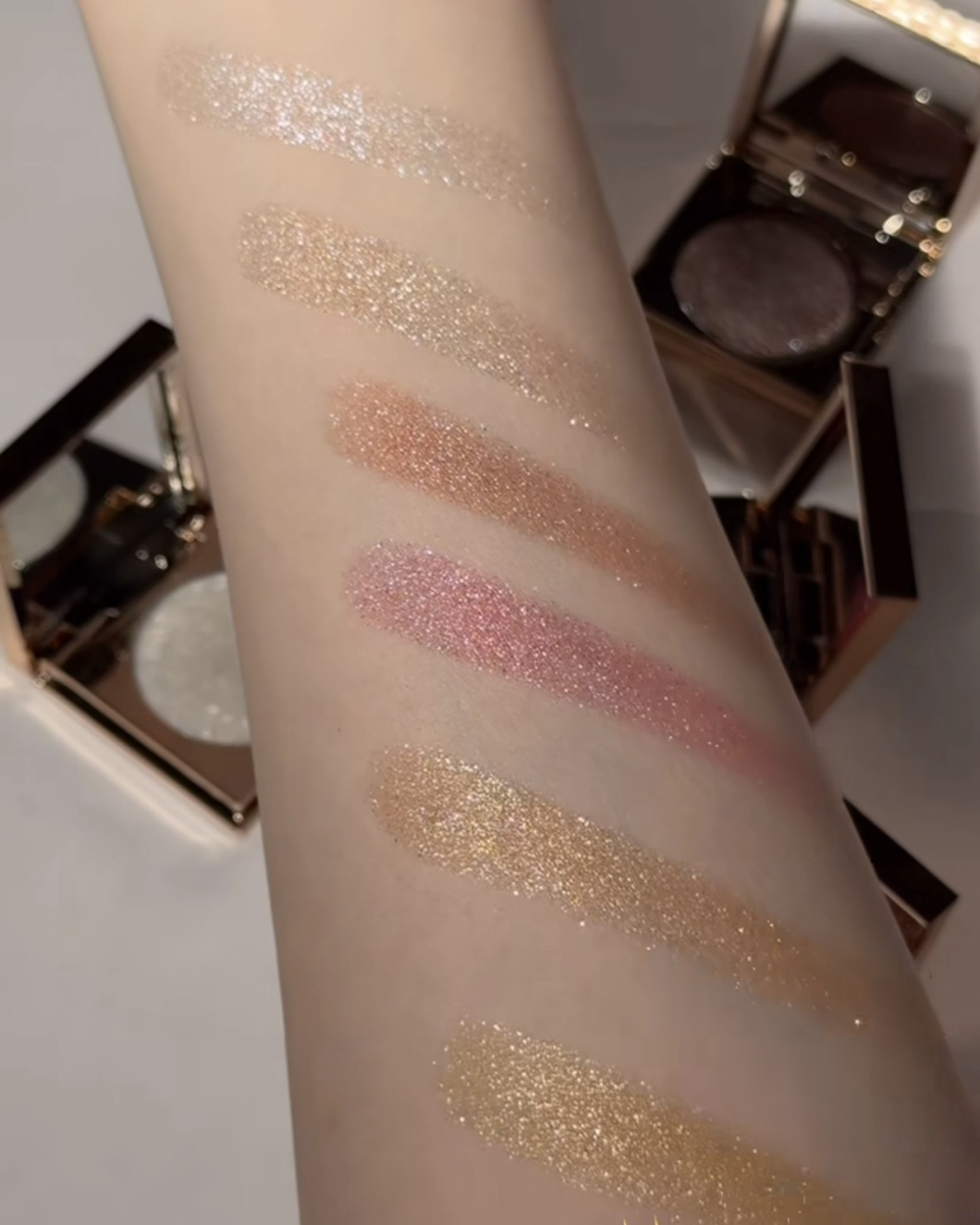 Sen Sulu глиттер прессованные Sparkle mood 05 Sunny Peach