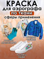 Краска для аэрографа по ткани «Оранжевая»