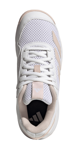 Детские Кроссовки теннисные  Adidas Courtflash K - cloud white/wonder quartz/cloud white