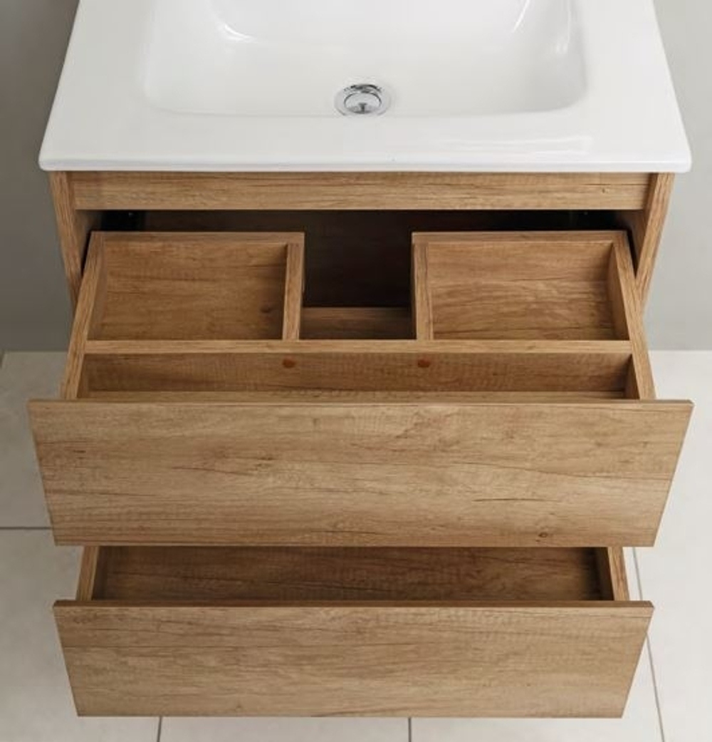 Тумба под раковину BelBagno Kraft 90 KRAFT-900-2C-SO-RGB подвесная Белый дуб Галифакс