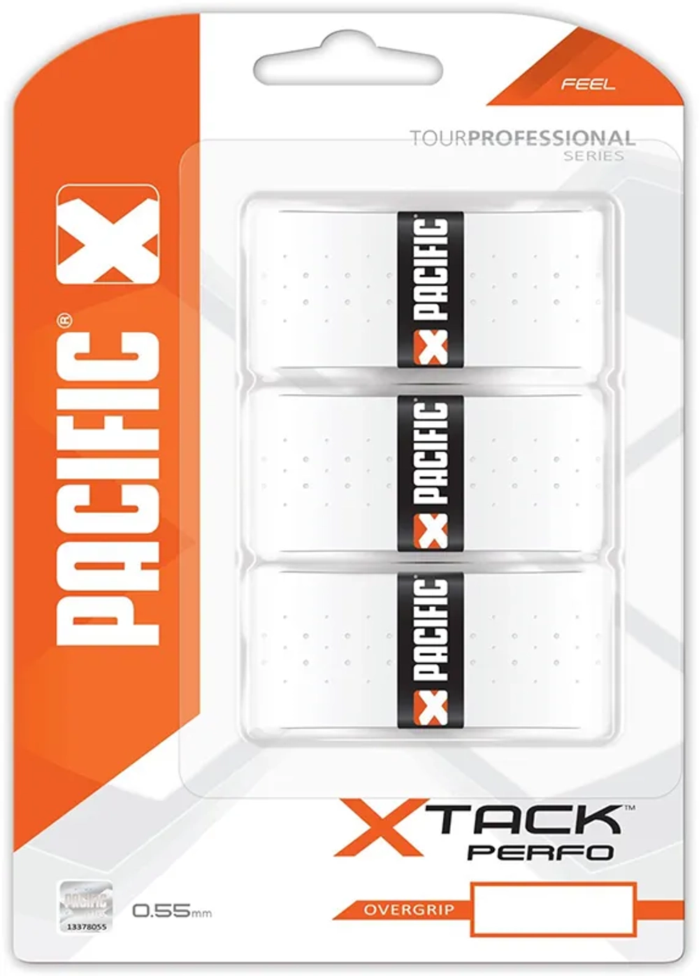 Теннисные намотки Pacific X Tack Perfo 3P - white