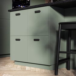 IKEA NICKEBO  (ИКЕА НИКЕБО)  -  Фронтальная панель ящика - матовый серо-зелёный 40х10 см