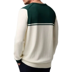 Куртка теннисная Roland Garros Heritage Sweater - ecru/green