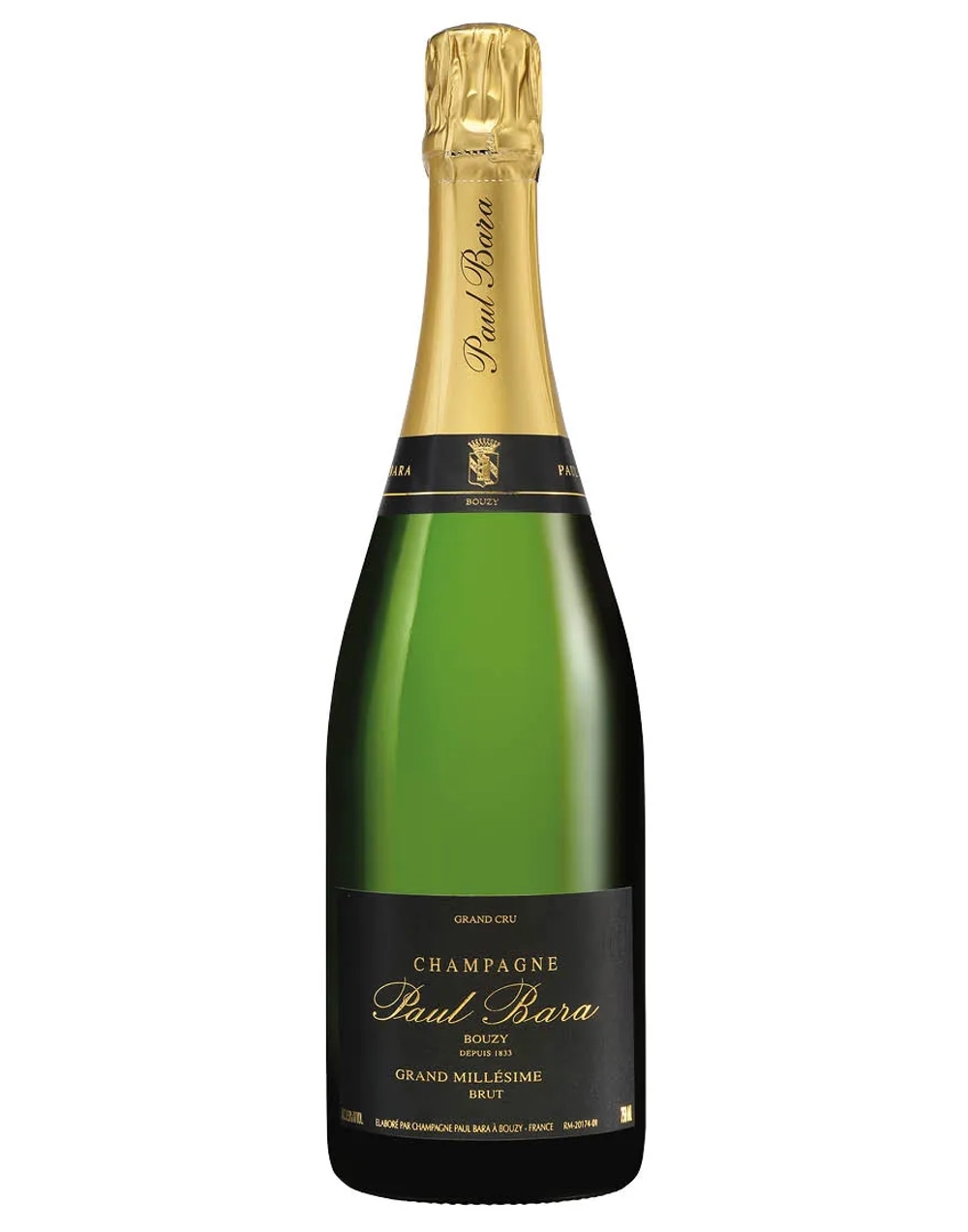 Шампанское Paul Bara Grand Millésime Brut Bouzy Grand Cru, 0.75 л — 0.75 л, без п/к 2019