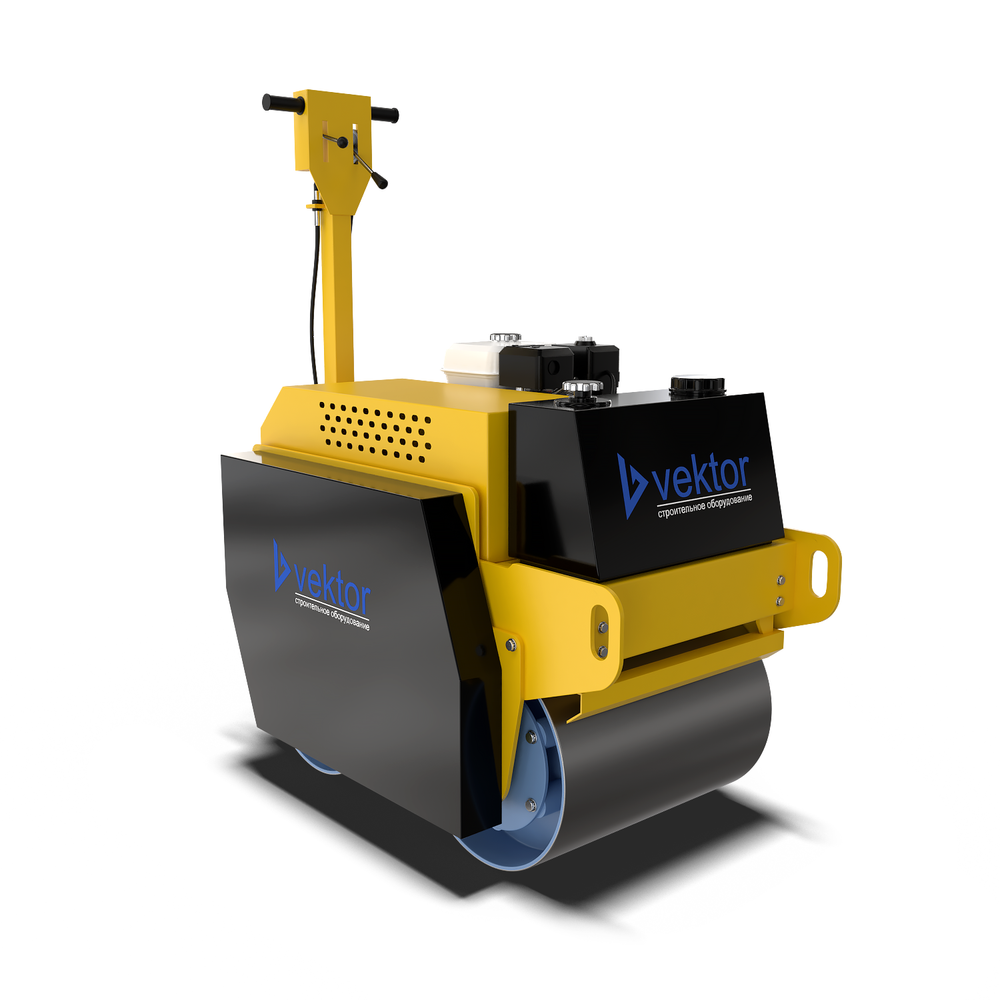 Виброкаток Vektor VRDR-600 двухвальцовый, бензиновый - [483 кг / Honda GX270]