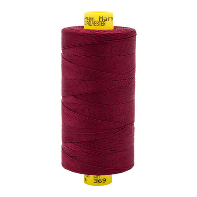 Нитка Gutermann Mara 70 (700 метров), 1 кат., для плотных тканей | 369 винный