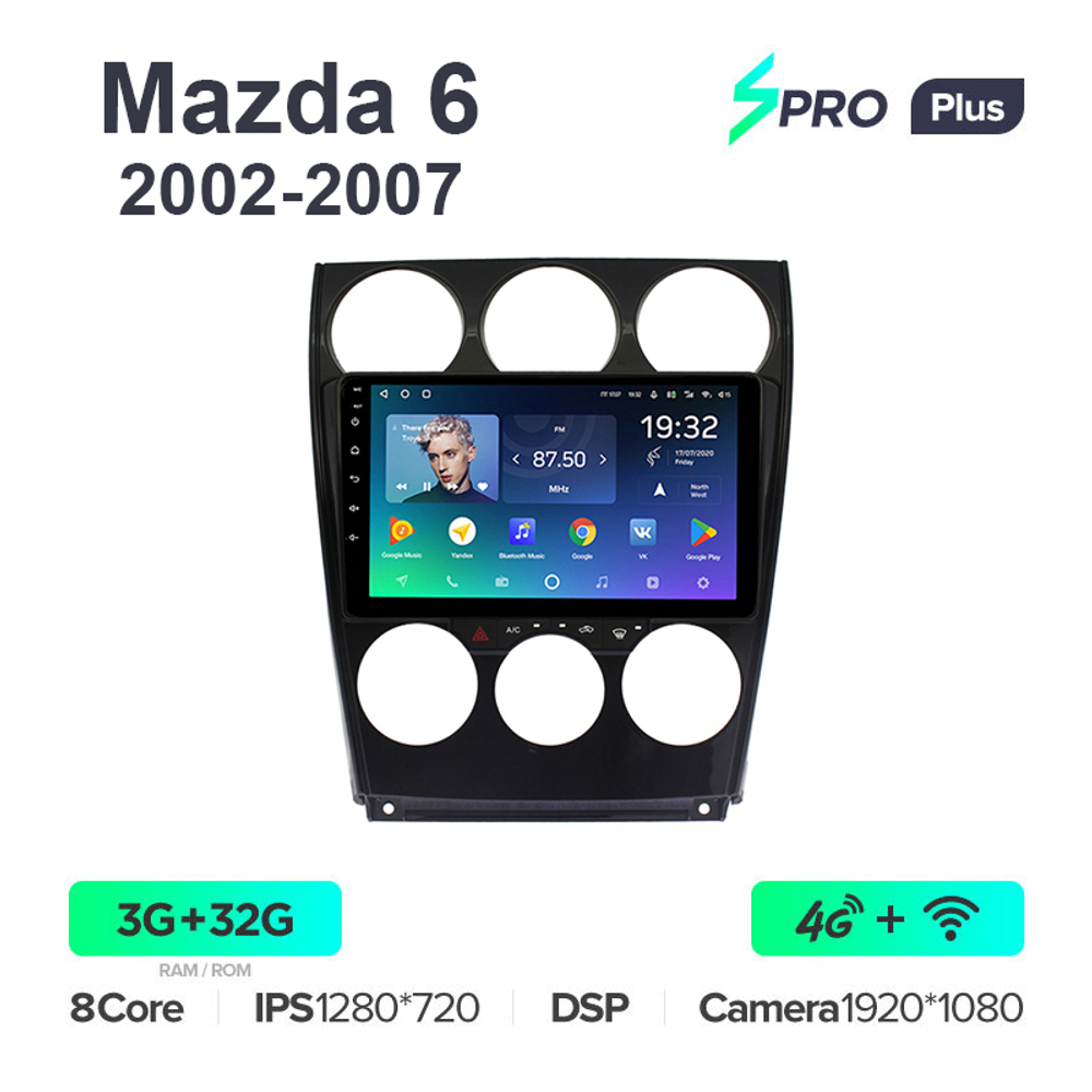Teyes SPRO Plus 9"для Mazda 6, Atenza 2002-2007
