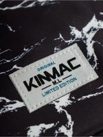 Сумка для ноутбука 13,3" и 14" с ремнем на плечо и большим карманом спереди (Черный мрамор)