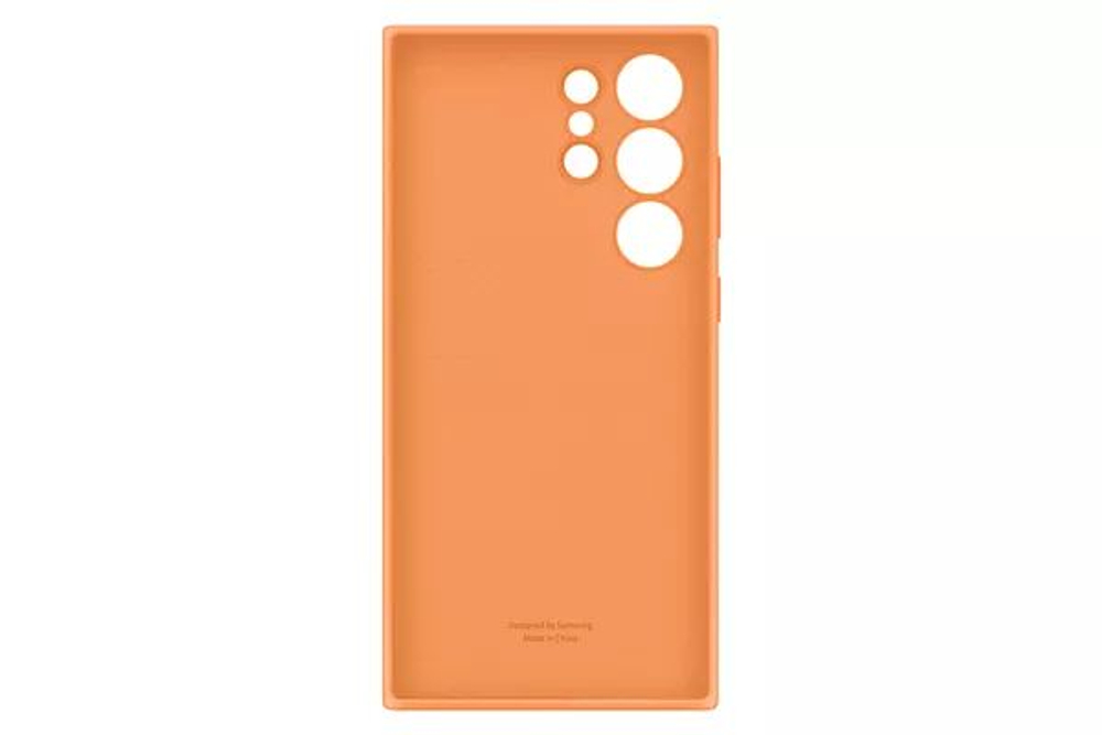 Силиконовый чехол для телефона S23 Ultra, оранжевый