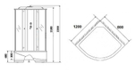Душевая кабина Niagara Ultra  NG-214-01LN 120x80 L с гидромассажем